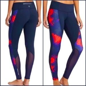 Athleta Electro Cobalt Mesh Legging Size M